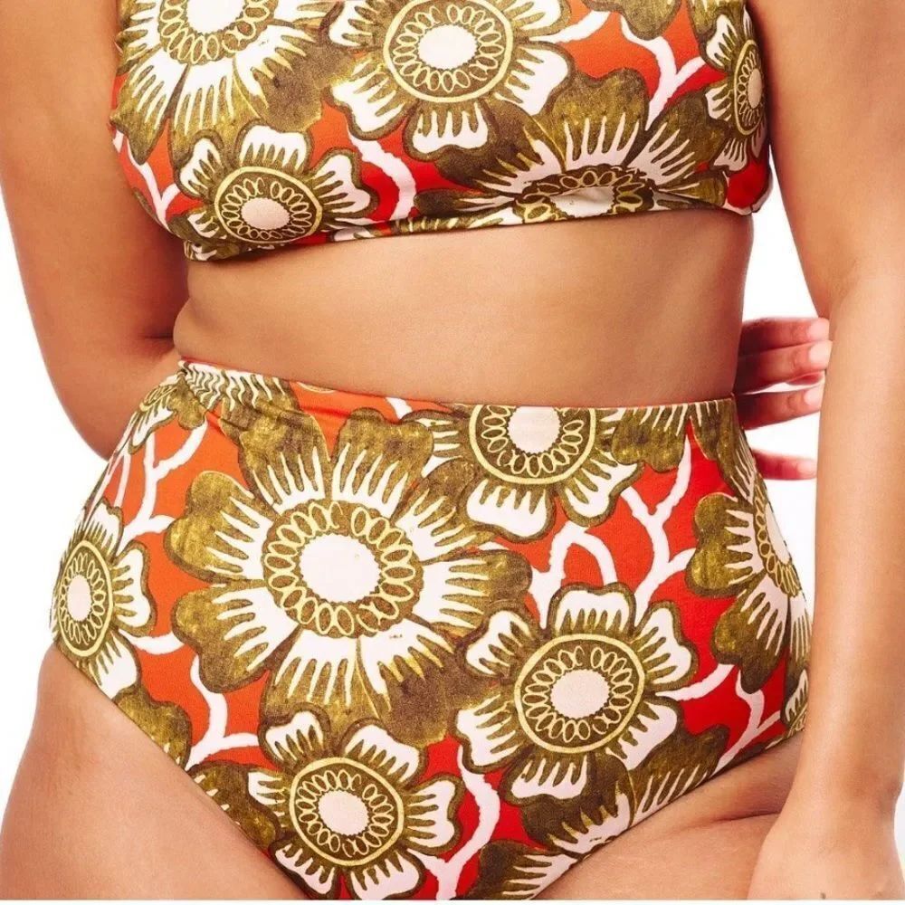 NWT Mara Hoffman Lydia Bikini Poppy Multi 3X